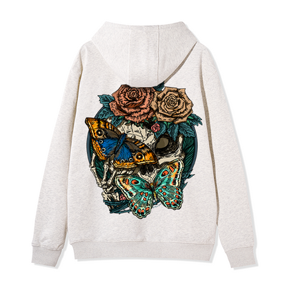 freeleaf-floral-skull-unisex-fleece-full-zip-hoodie