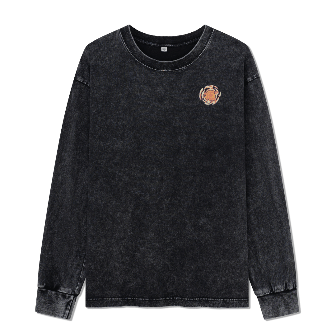 Wander In The Forest Washed Long Sleeve Top