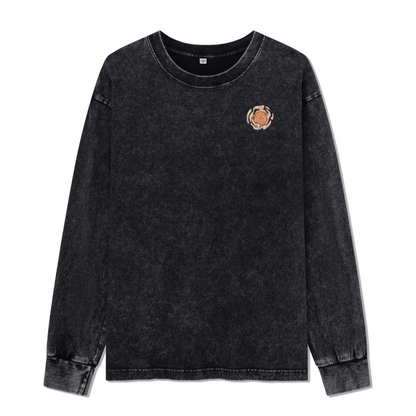 Wander In The Forest Washed Long Sleeve Top