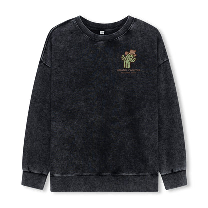 Freeleaf Grand Canyon National Park Unisex Nature Inspired Washed Sweatshirt