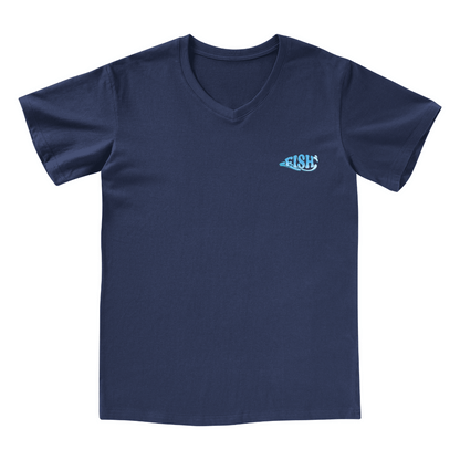 Born To Fish V-neck Tee