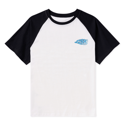 Born To Fish Raglan Short Sleeve Top