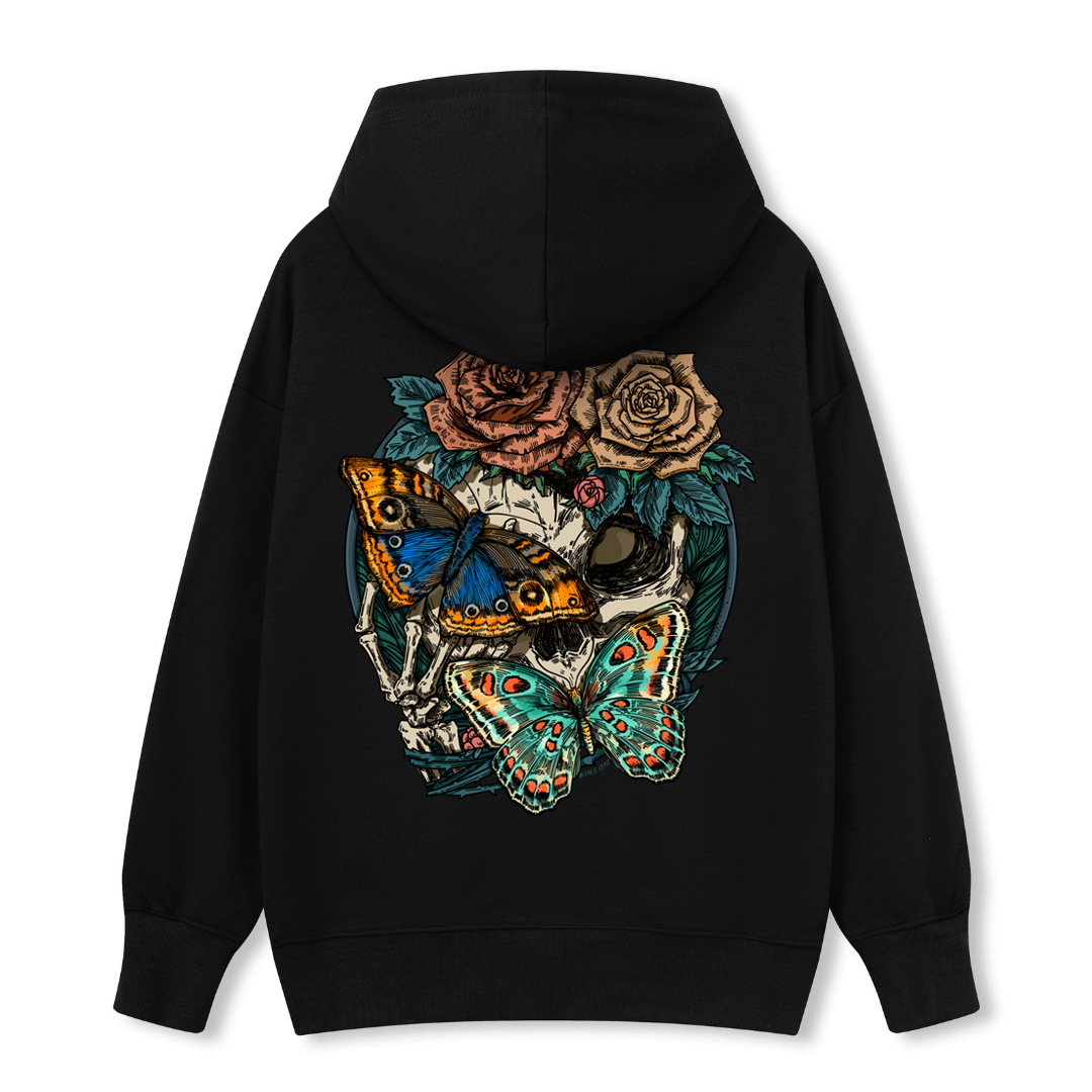 Floral Skull Hoodie