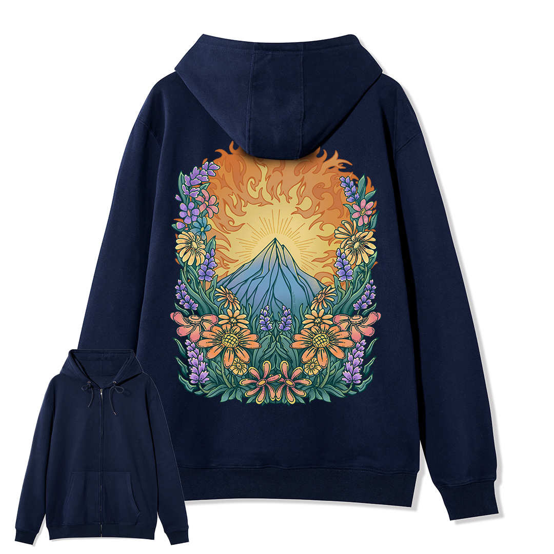 freeleaf-rekindled-hope-national-park-back-printed-unisex-fleece-full-zip-hoodie