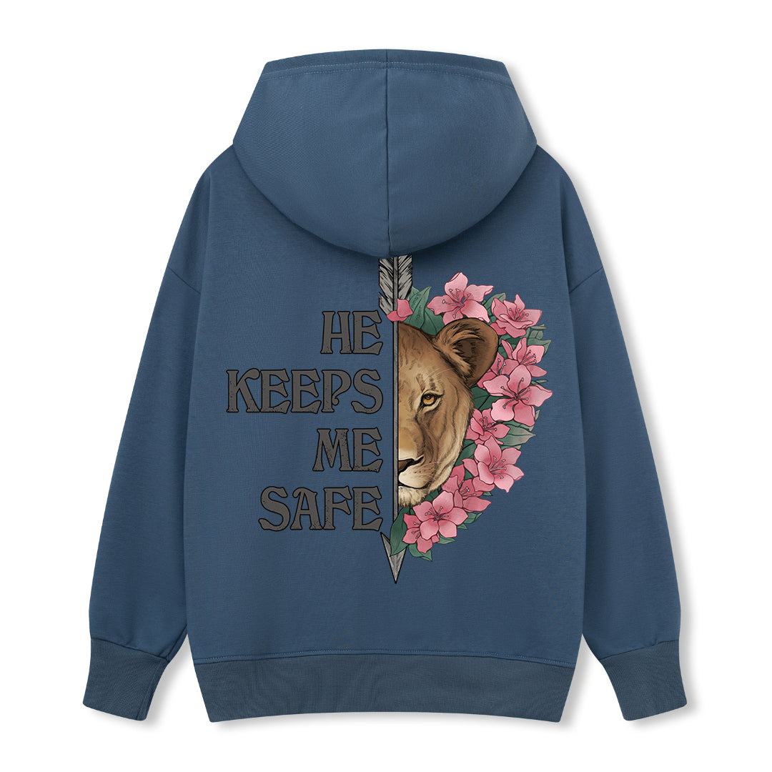 Freeleaf Wild at Heart Love Untamed Unisex Back-printed Hoodie