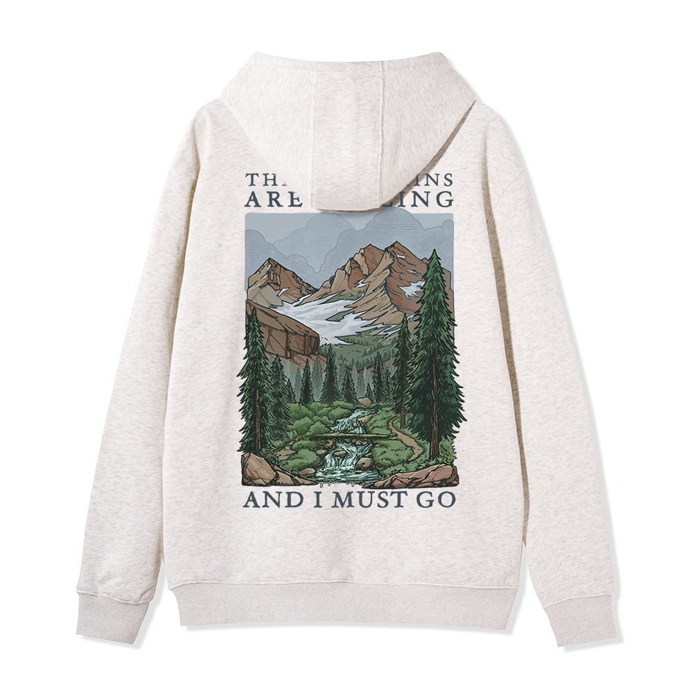 Freeleaf The Mountains Are Calling Unisex Fleece Full-Zip Hoodie