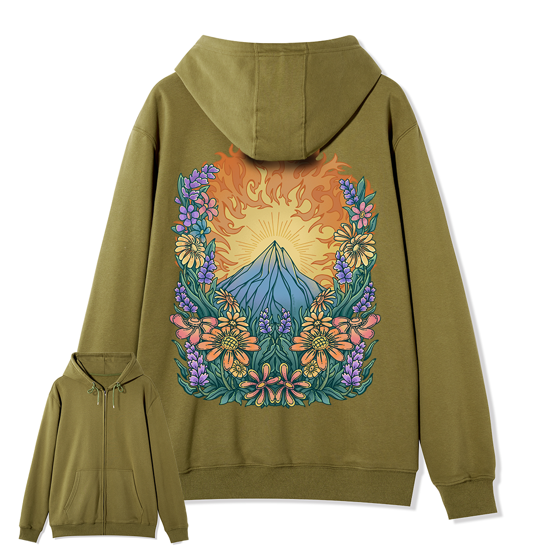freeleaf-rekindled-hope-national-park-back-printed-unisex-fleece-full-zip-hoodie