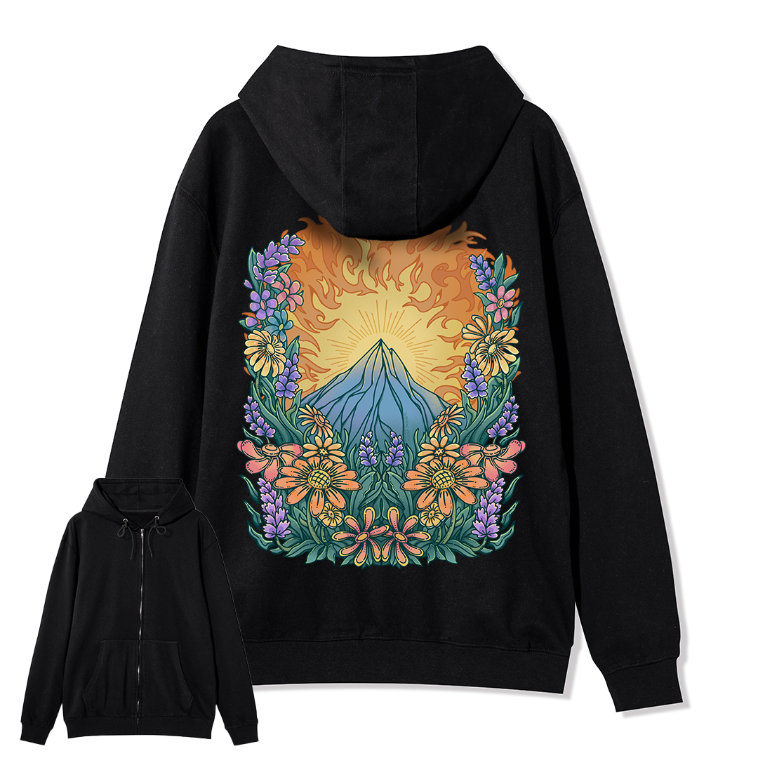 freeleaf-rekindled-hope-national-park-back-printed-unisex-fleece-full-zip-hoodie