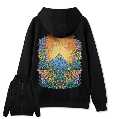 freeleaf-rekindled-hope-national-park-back-printed-unisex-fleece-full-zip-hoodie