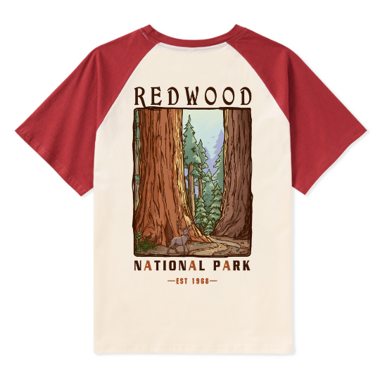 Elk Walk Raglan Short Sleeve Top