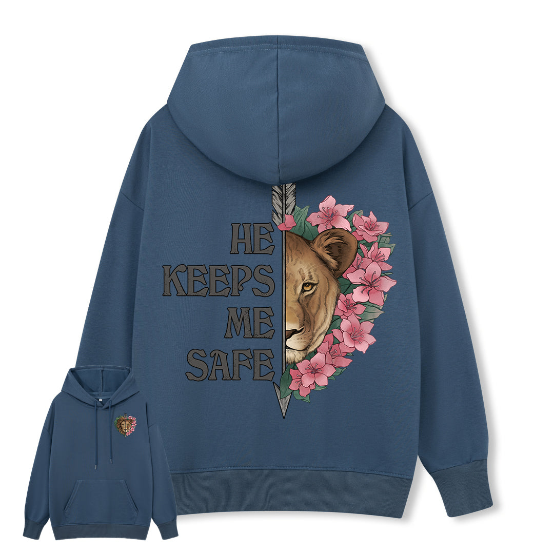 Freeleaf Wild at Heart Love Untamed Unisex Back-printed Hoodie