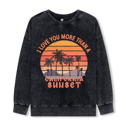 Freeleaf Sunset Reverie Unisex Washed Sweatshirt