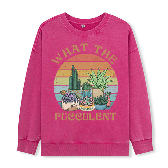 Freeleaf What the Fucculent Washed Sweatshirt