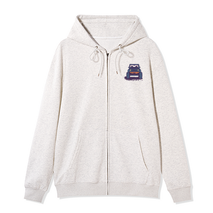 freeleaf-go-hiking-with-music-unisex-fleece-full-zip-hoodie