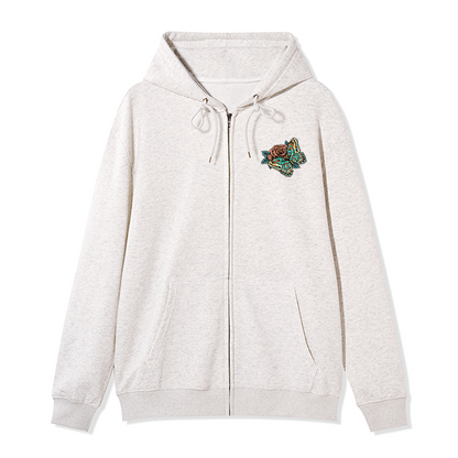 freeleaf-floral-skull-unisex-fleece-full-zip-hoodie