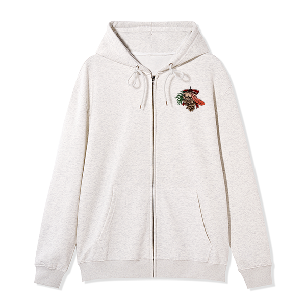 freeleaf-christmas-cardinal-unisex-fleece-full-zip-hoodie