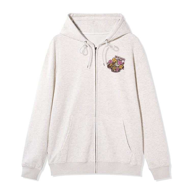 Freeleaf Flourishing Garden Nature Inspired Unisex Fleece Full-Zip Hoodie
