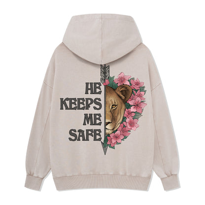 Freeleaf Wild at Heart Love Untamed Unisex Back-printed Hoodie