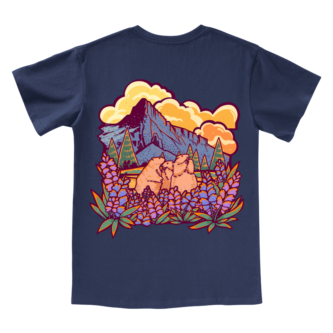 Mountain Mole V-neck Tee