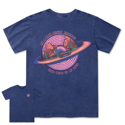 On A Dark Desert Highway Washed Tee