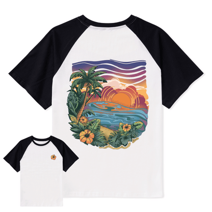 Golden Beach Raglan Short Sleeve Top
