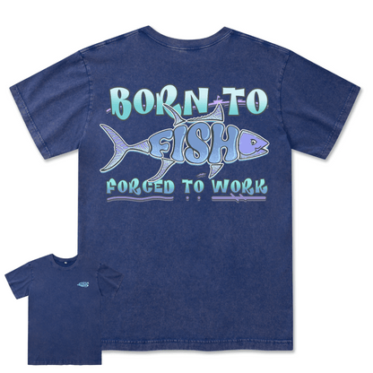 Born To Fish Washed Tee