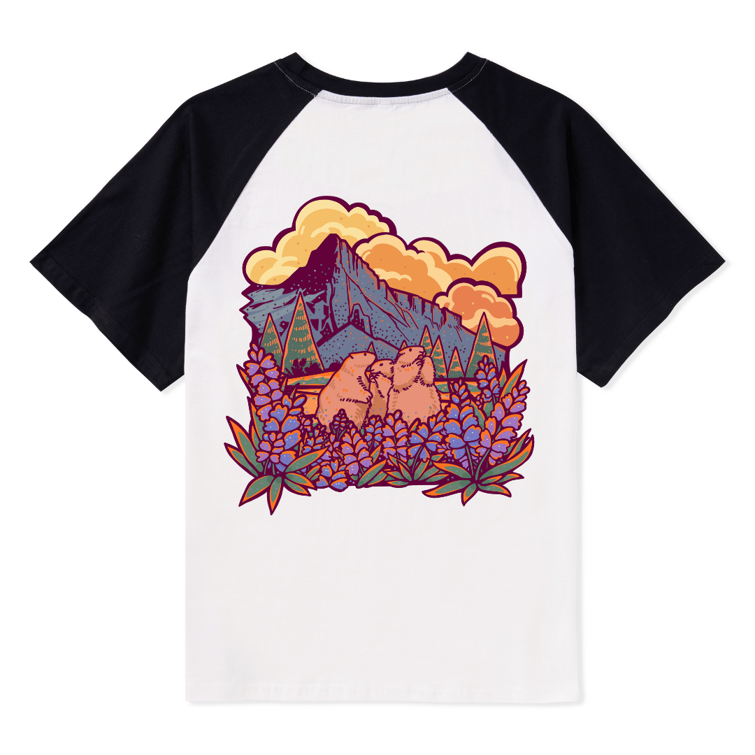 Mount Rainier National Park Raglan Short Sleeve Top