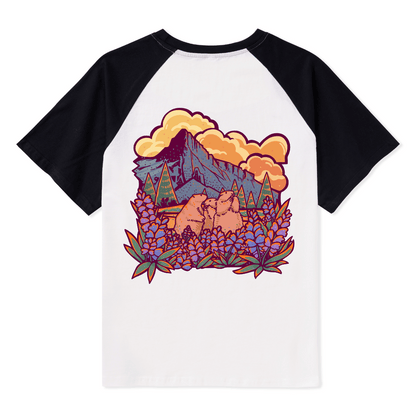 Mount Rainier National Park Raglan Short Sleeve Top