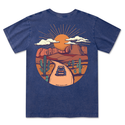 Go Hiking With Music Washed Tee
