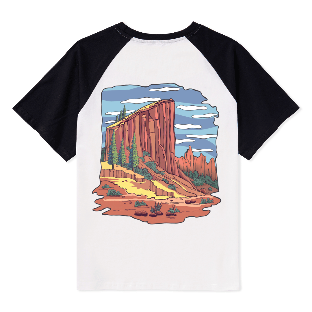 Zion National Park Raglan Short Sleeve Top