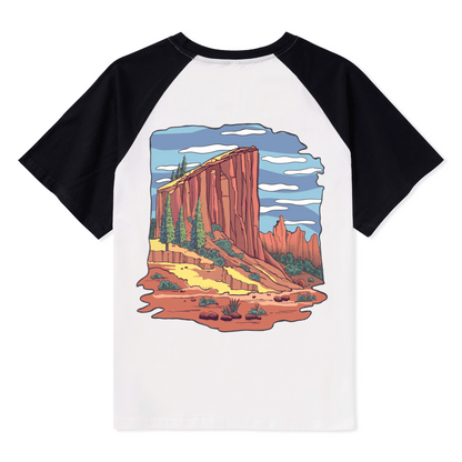 Zion National Park Raglan Short Sleeve Top