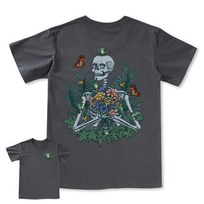 Freeleaf Rebirth in Bloom Unisex Nature Inspired V-neck Tee