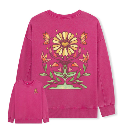 Freeleaf Elf Viligis Unisex Nature Inspired Washed Sweatshirt