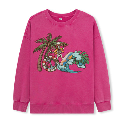 Freeleaf Wild at Heart Washed Long Sleeve Top