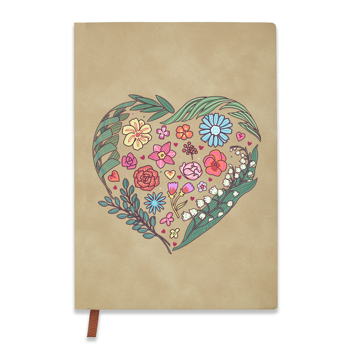 Freeleaf Love's Symphony Vintage Leather Journal Notebook