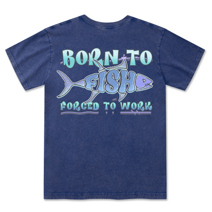 Born To Fish Washed Tee