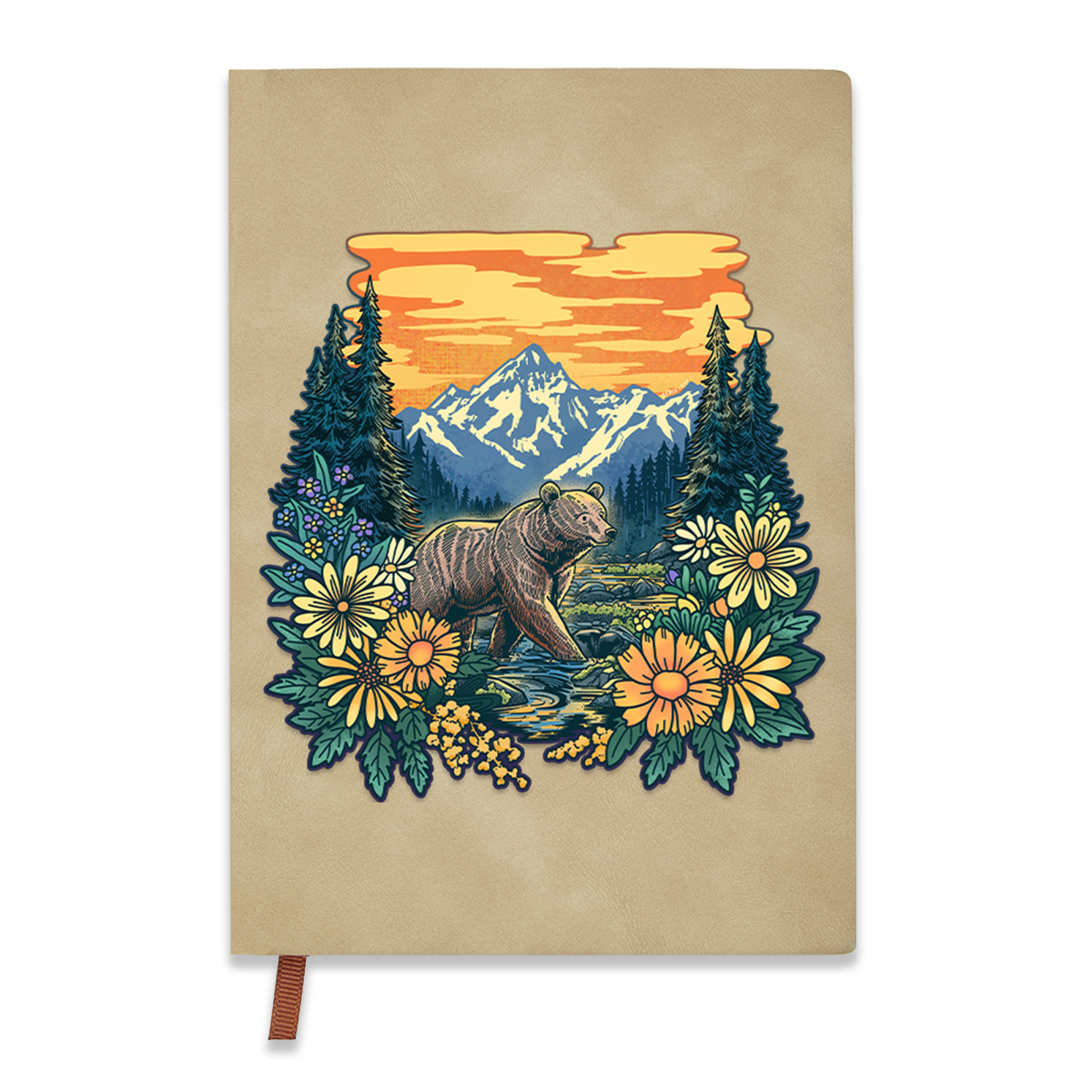 Freeleaf Go Into Nature Vintage Leather Journal Notebook