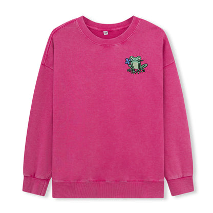 Freeleaf Rebirth in Bloom Unisex Nature Inspired Washed Sweatshirt