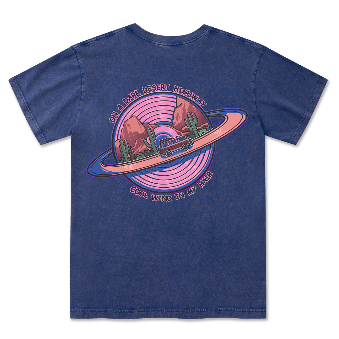 On A Dark Desert Highway Washed Tee