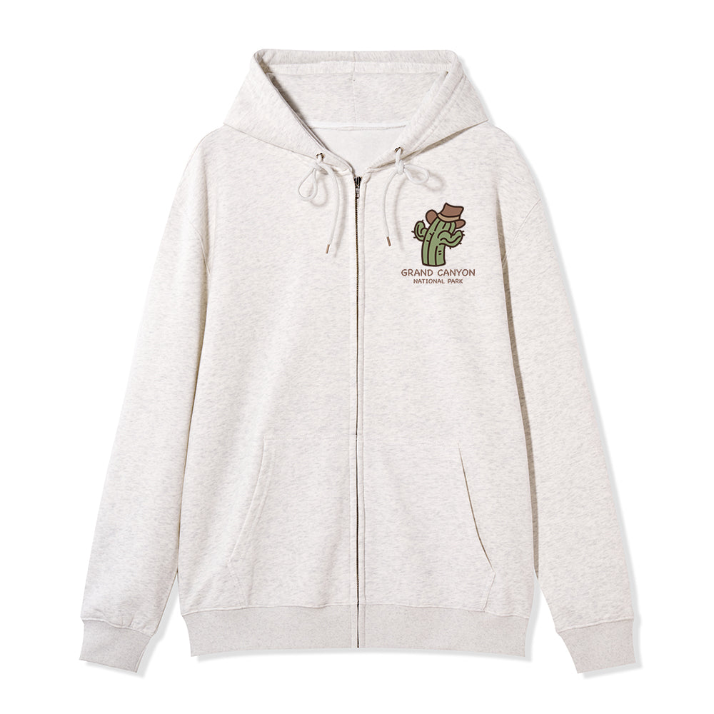 Freeleaf Grand Canyon National Park  Unisex Nature Inspired Fleece Full-Zip Hoodie