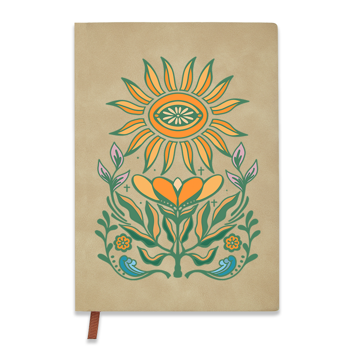 freeleaf-sunflower-vintage-leather-notebook