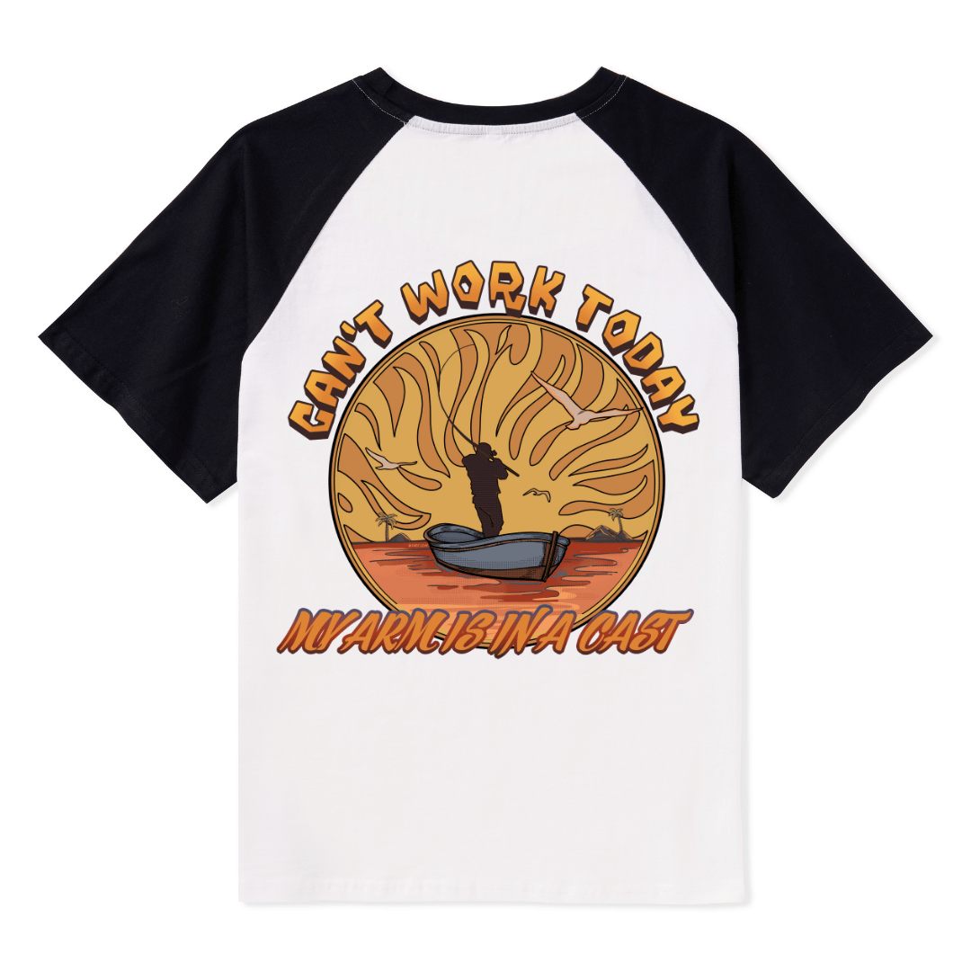 Can't Work Today Raglan Short Sleeve Top