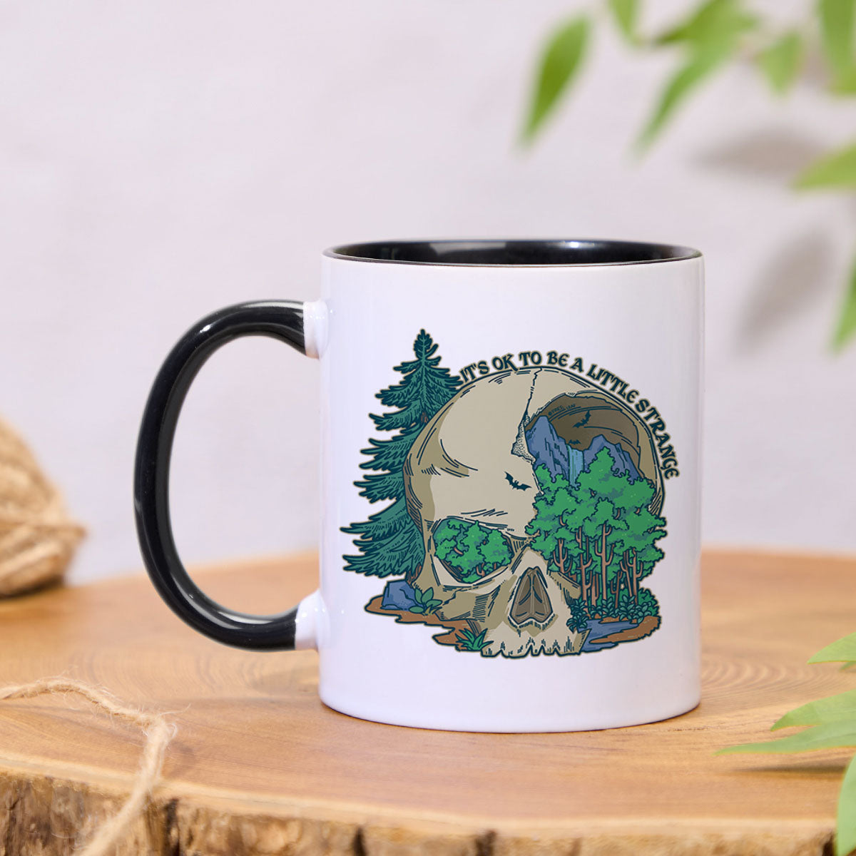 Freeleaf Skull Mountain Colorful Ceramic Mug