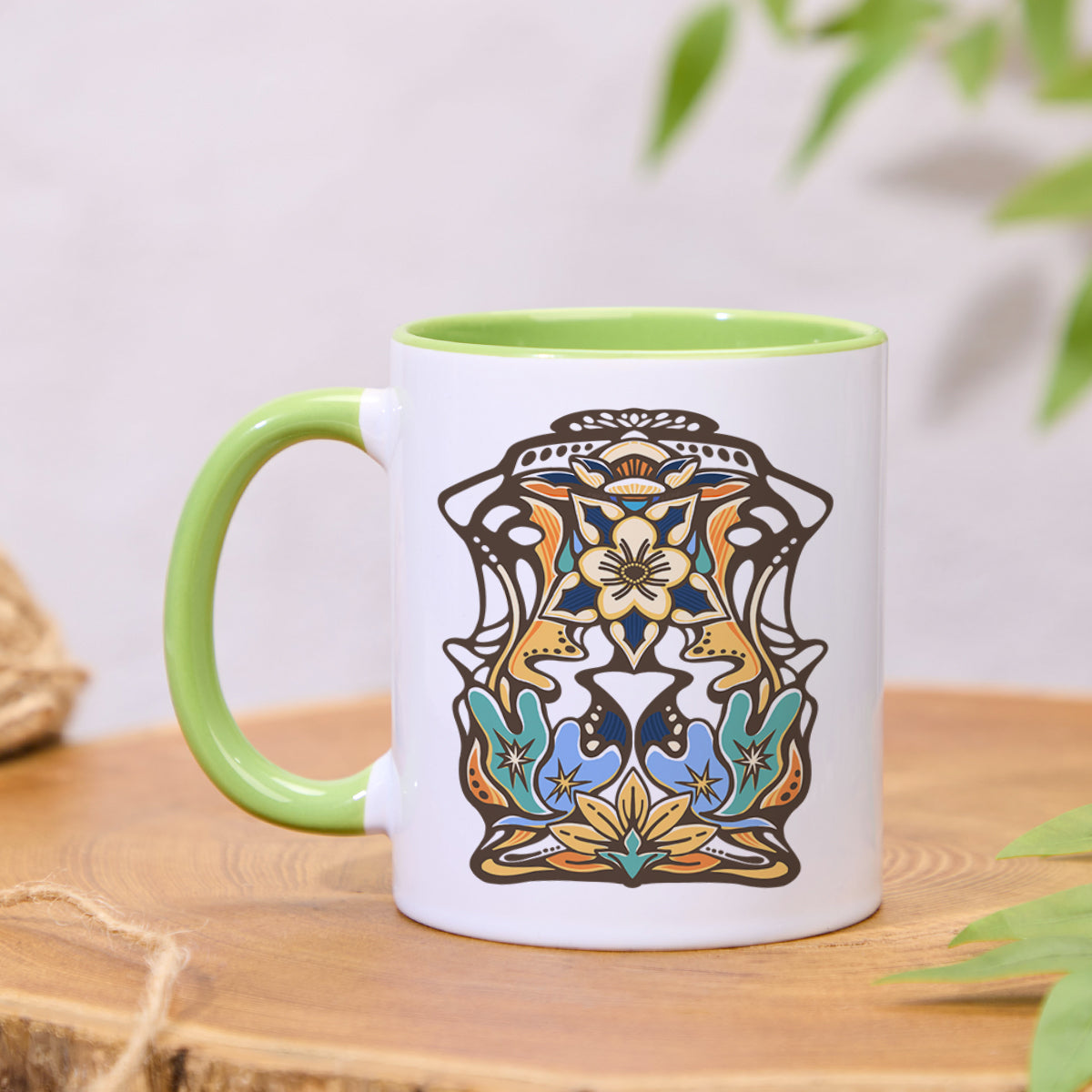 Freeleaf Aquilegia Formosa Colorful Ceramic Mug