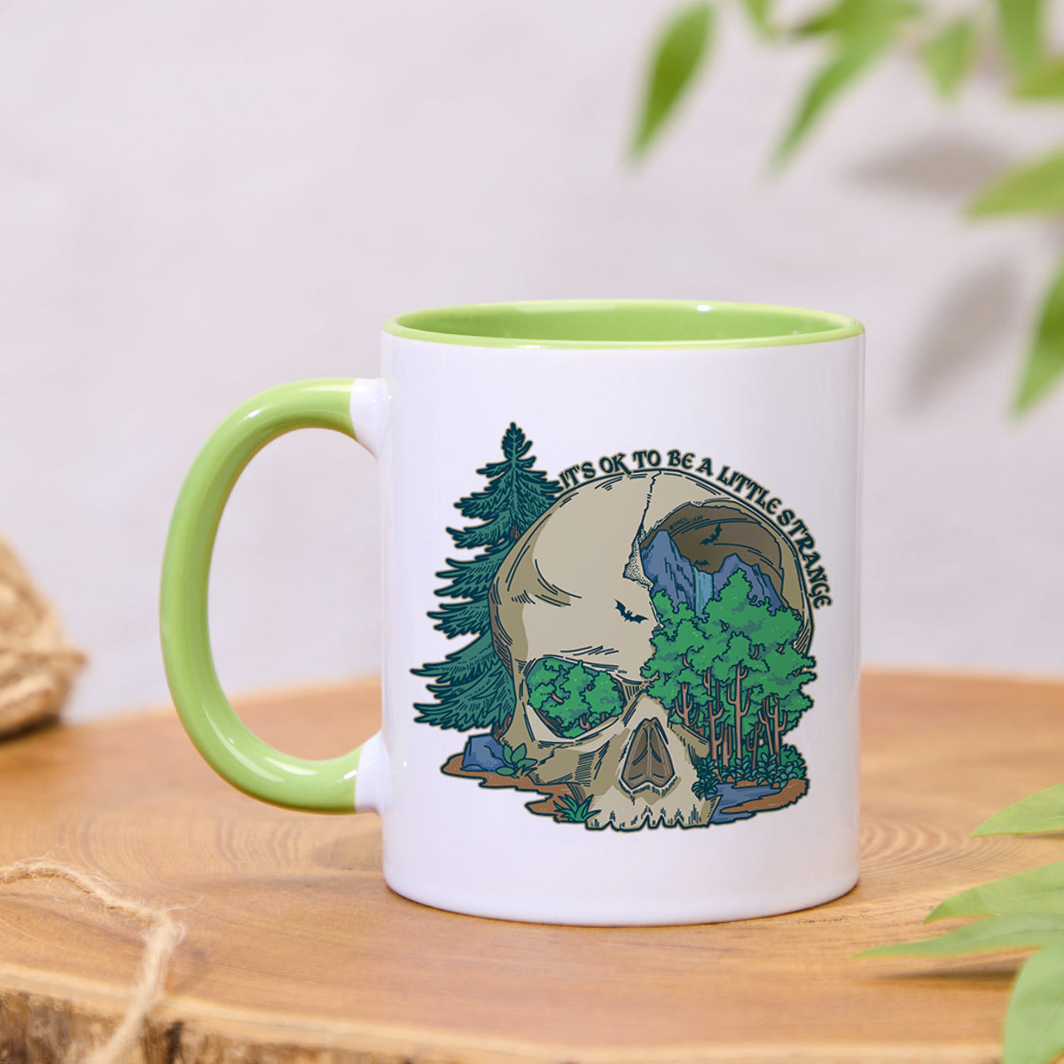Freeleaf Skull Mountain Colorful Ceramic Mug