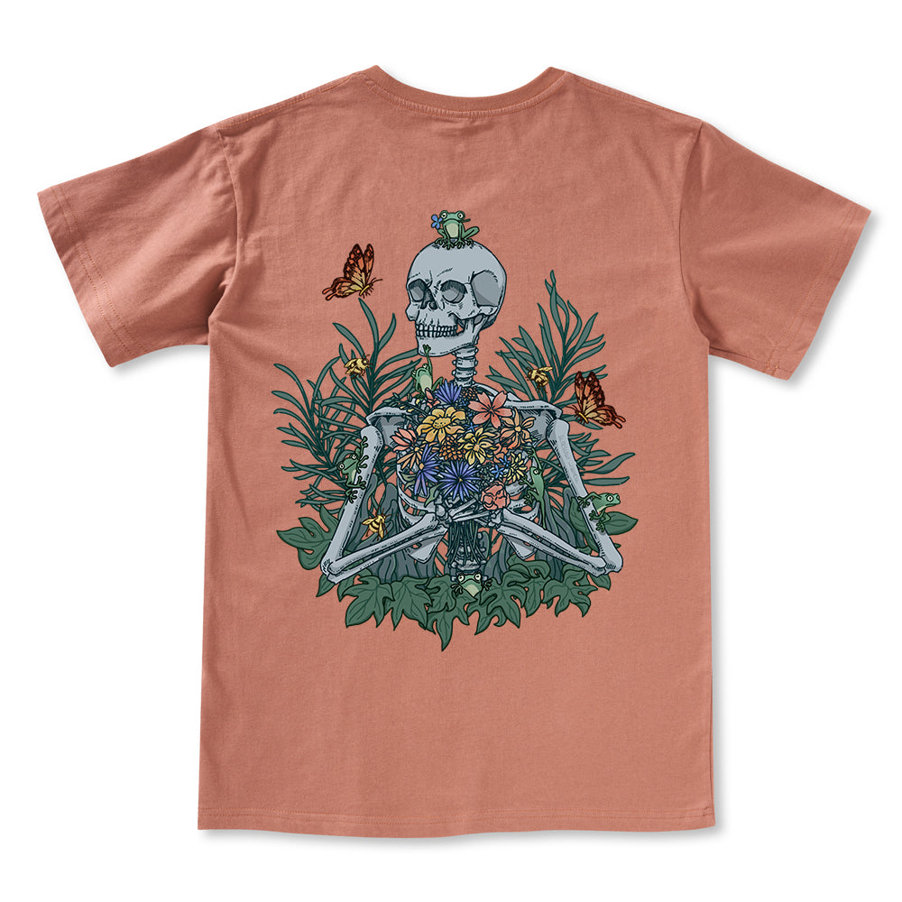 Freeleaf Rebirth in Bloom Unisex Nature Inspired V-neck Tee