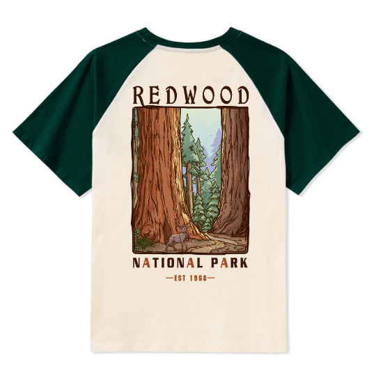 Elk Walk Raglan Short Sleeve Top