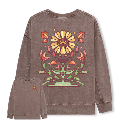 Freeleaf Elf Viligis Unisex Nature Inspired Washed Sweatshirt