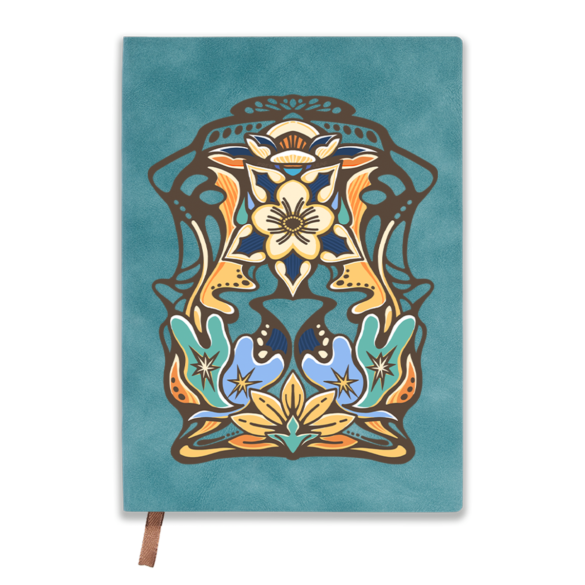 freeleaf-aquilegia-formosa-vintage-leather-notebook