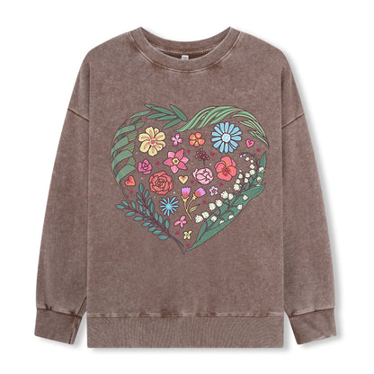 Freeleaf Love's Symphony Nature Inspired Unisex Washed Sweatshirt